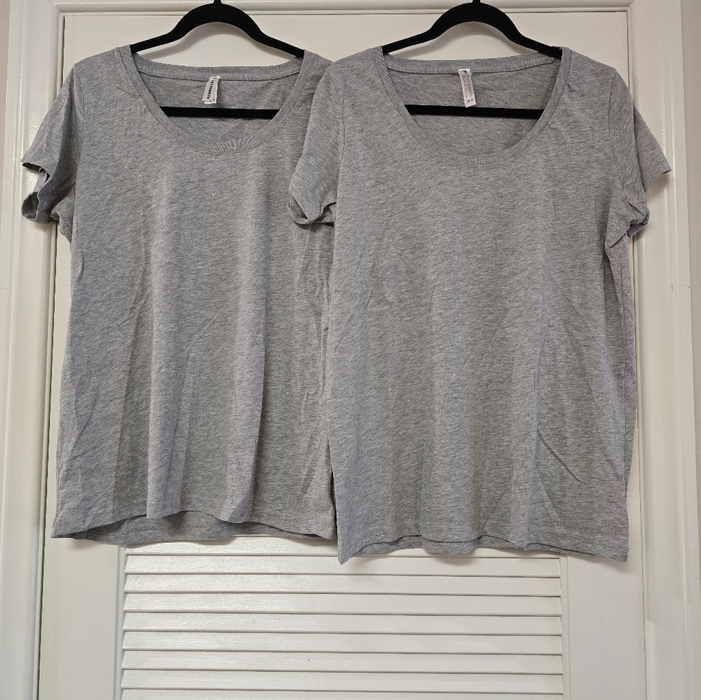 Aquaguard - (NWOT) Two Grey Relaxed-Fit Casual Short-Sleeve Shirt Bundle
